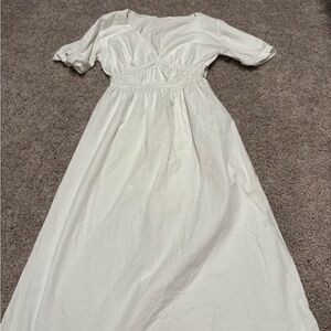 Zara white midi Dress